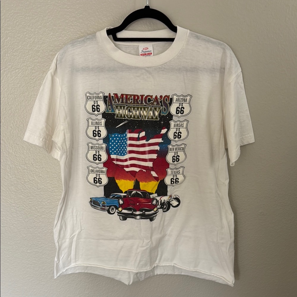 Cropped Vintage Western USA Tee